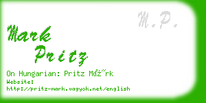 mark pritz business card